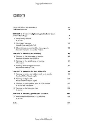 child centred planning in the early years foundation stage