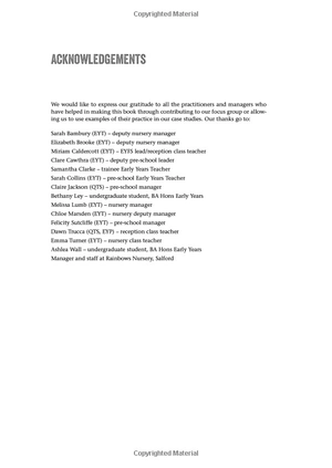 child centred planning in the early years foundation stage