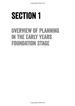 child centred planning in the early years foundation stage