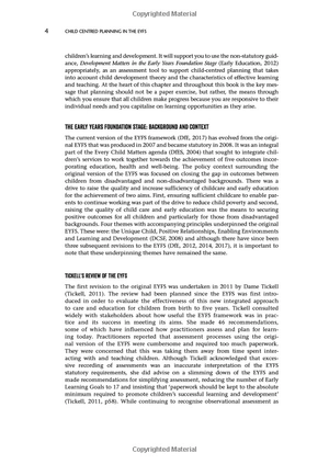 child centred planning in the early years foundation stage