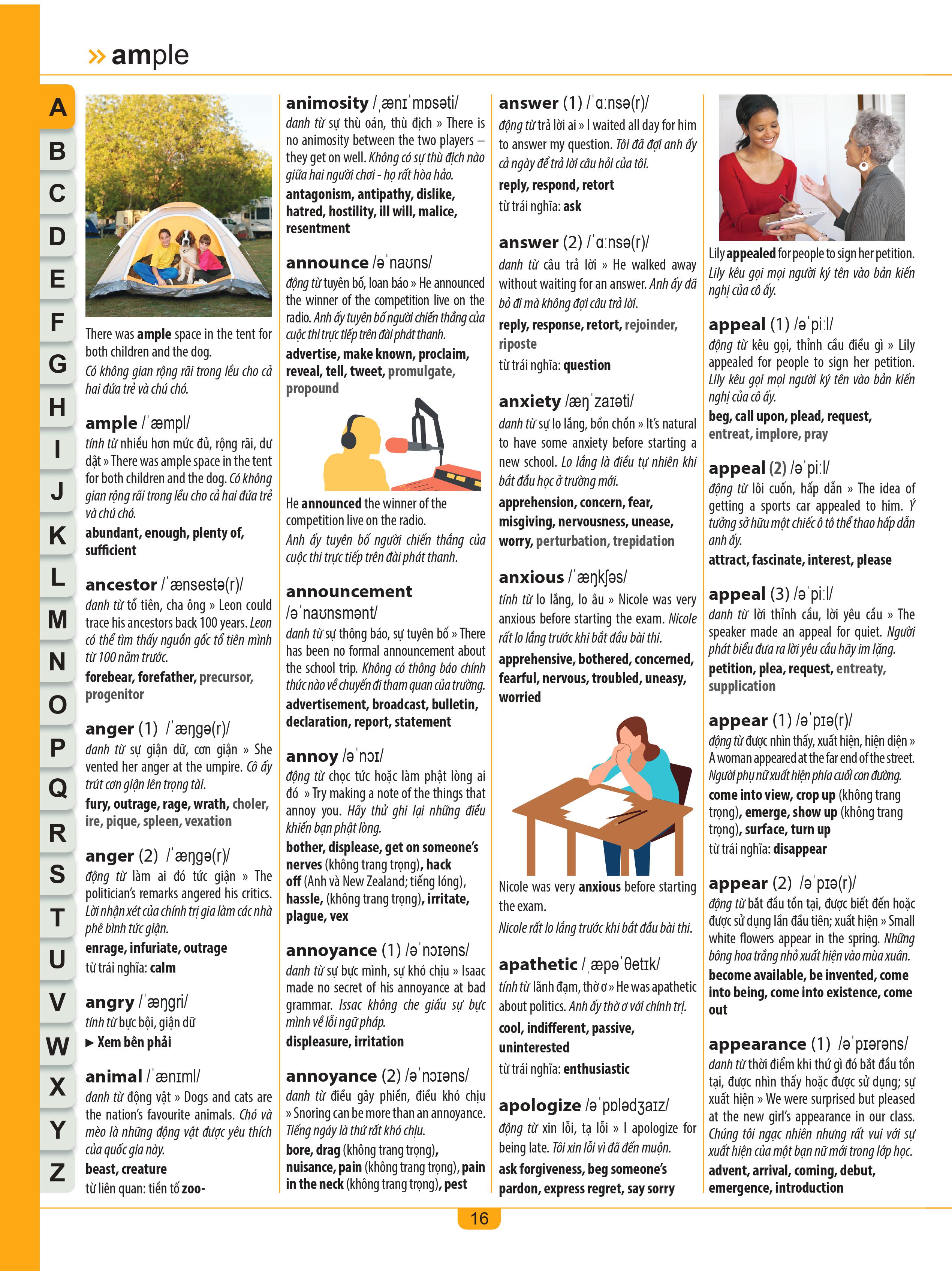 children's illustrated thesaurus - từ điển đồng nghĩa dành cho trẻ em