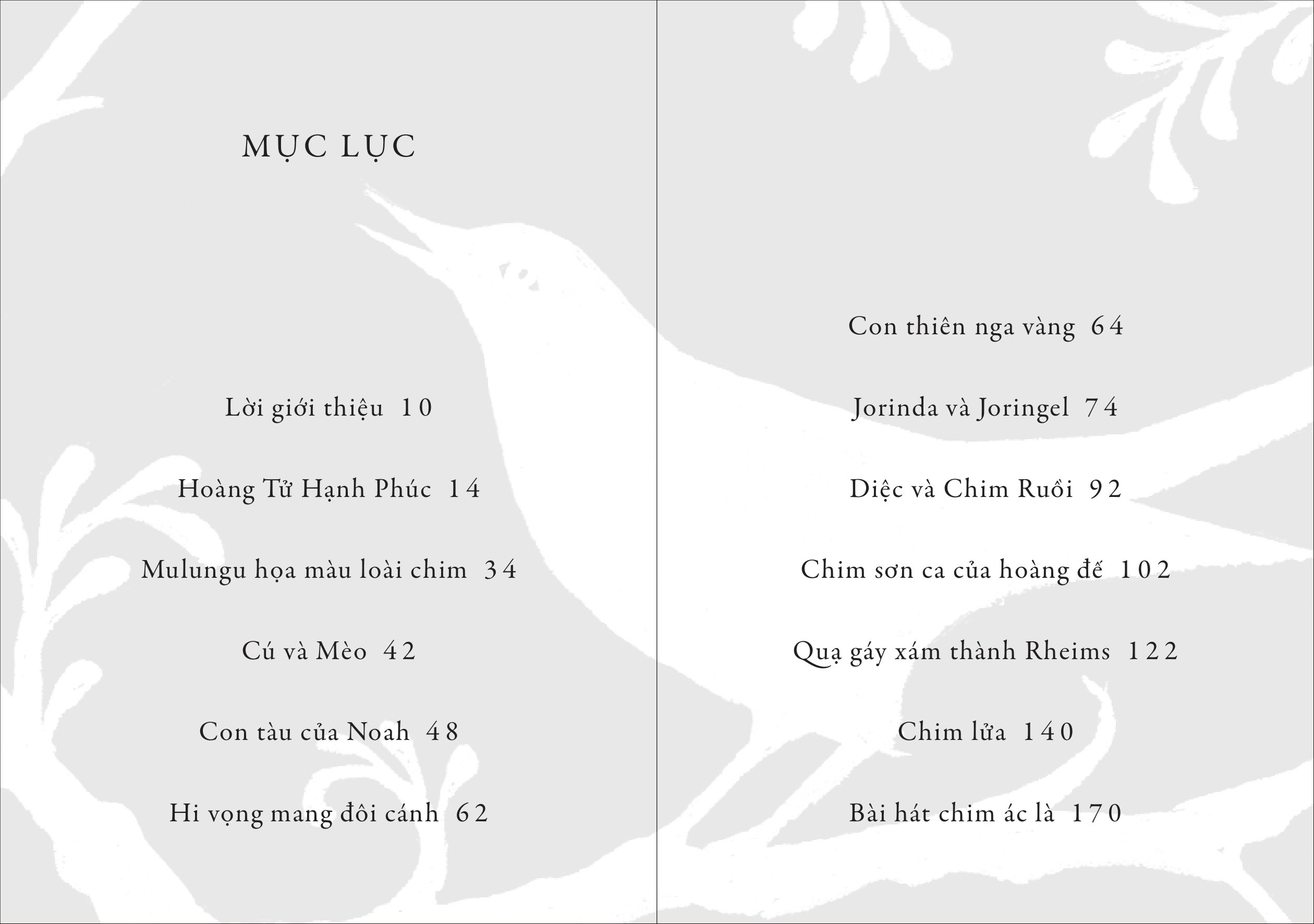 chim sơn ca của hoàng đế và những chuyện kể có cánh