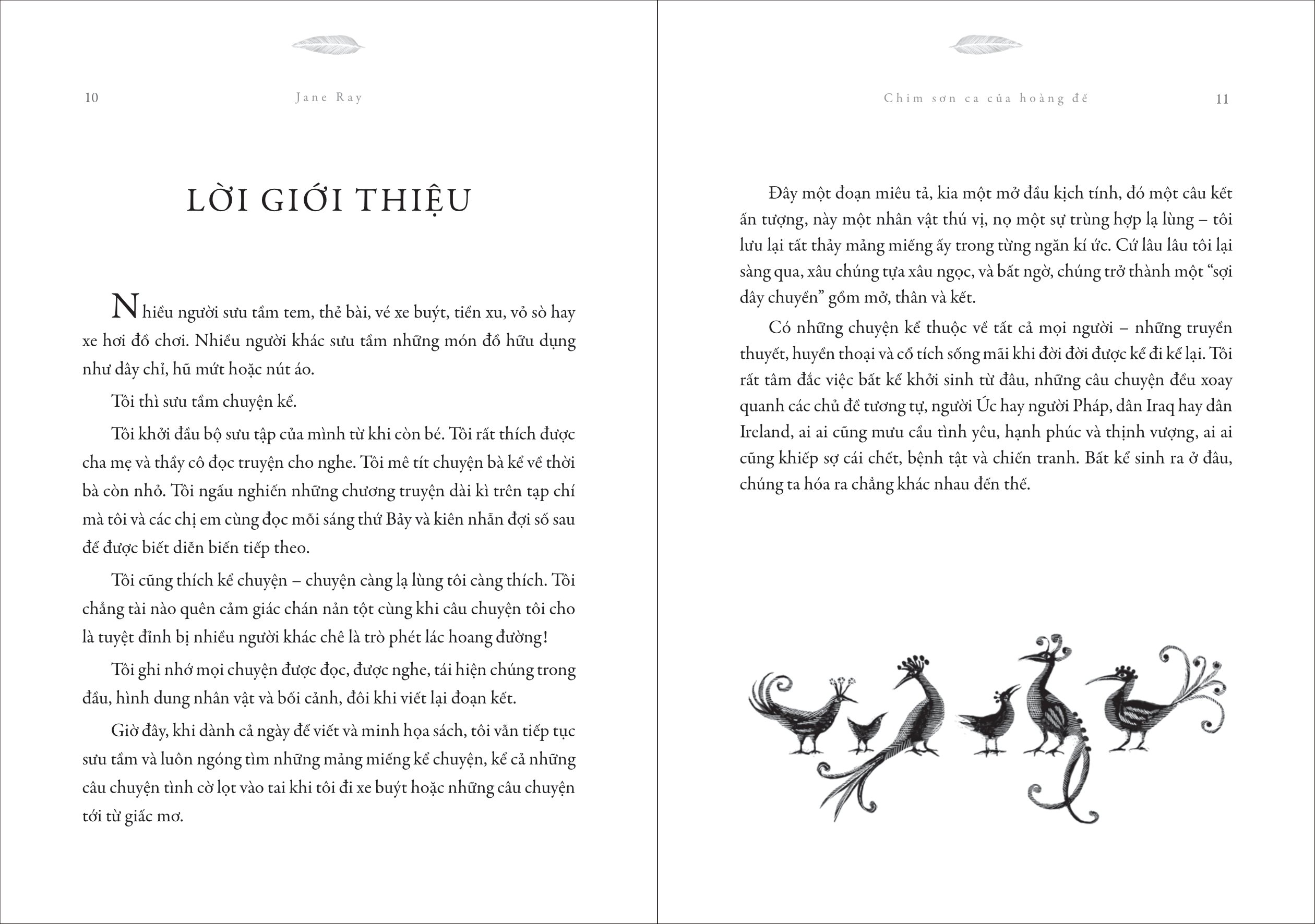 chim sơn ca của hoàng đế và những chuyện kể có cánh