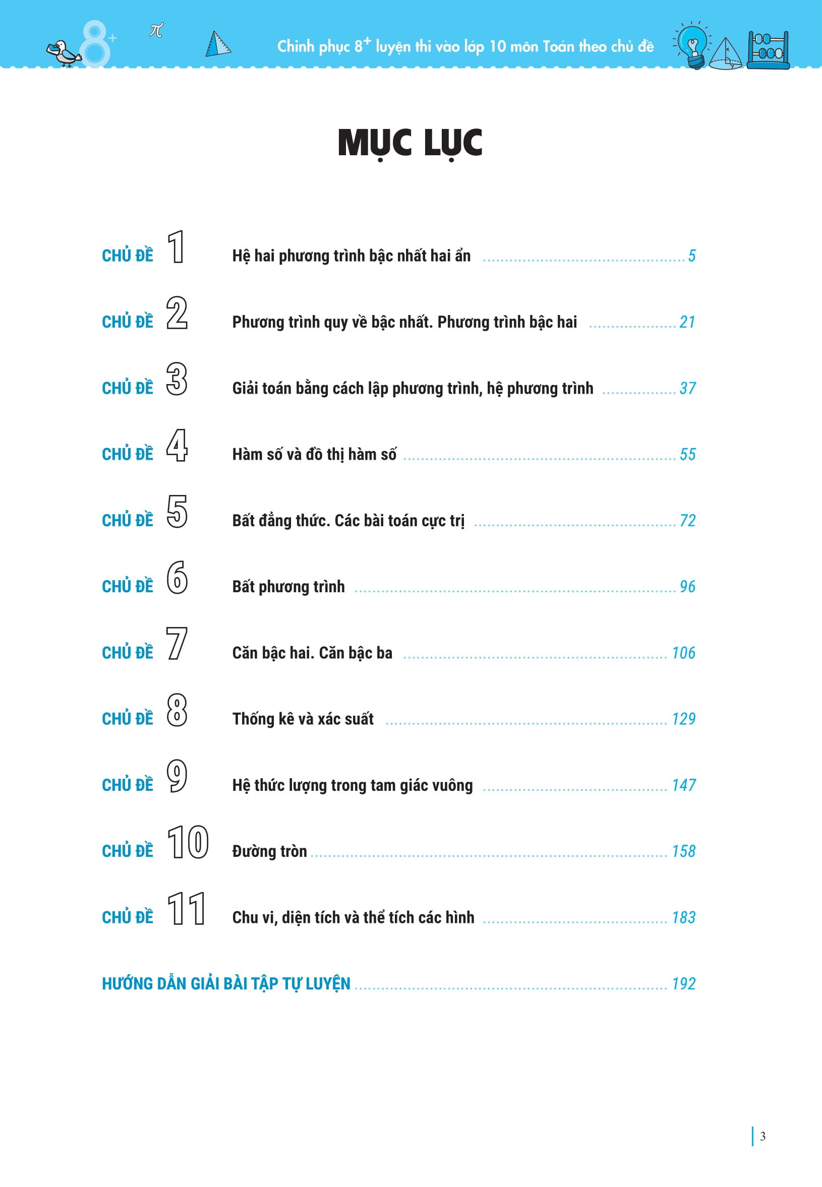 Chinh Phuc 8+ Luyen Thi Vao Lop 10 Mon Toan Theo Chu De