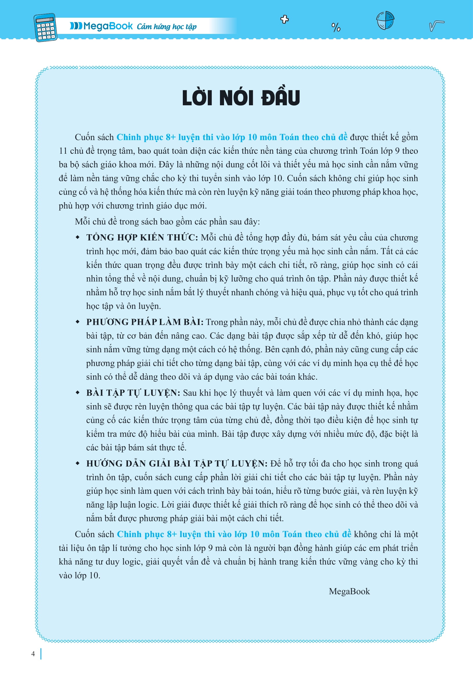 Chinh Phuc 8+ Luyen Thi Vao Lop 10 Mon Toan Theo Chu De