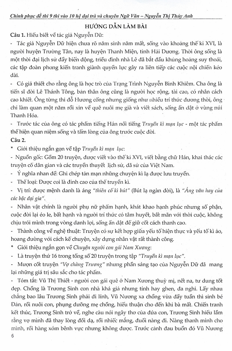 chinh phục đề thi lớp 9 vào lớp 10 hệ đại trà và chuyên ngữ văn