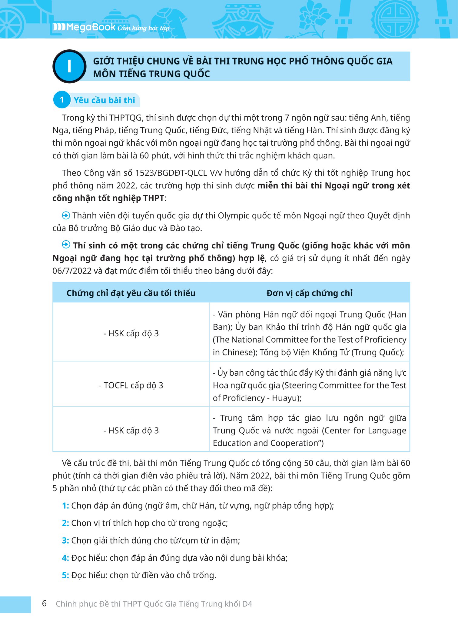 chinh phục đề thi thpt quốc gia tiếng trung - khối d4