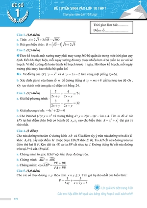 chinh phục đề thi vào 10 môn toán (tái bản)