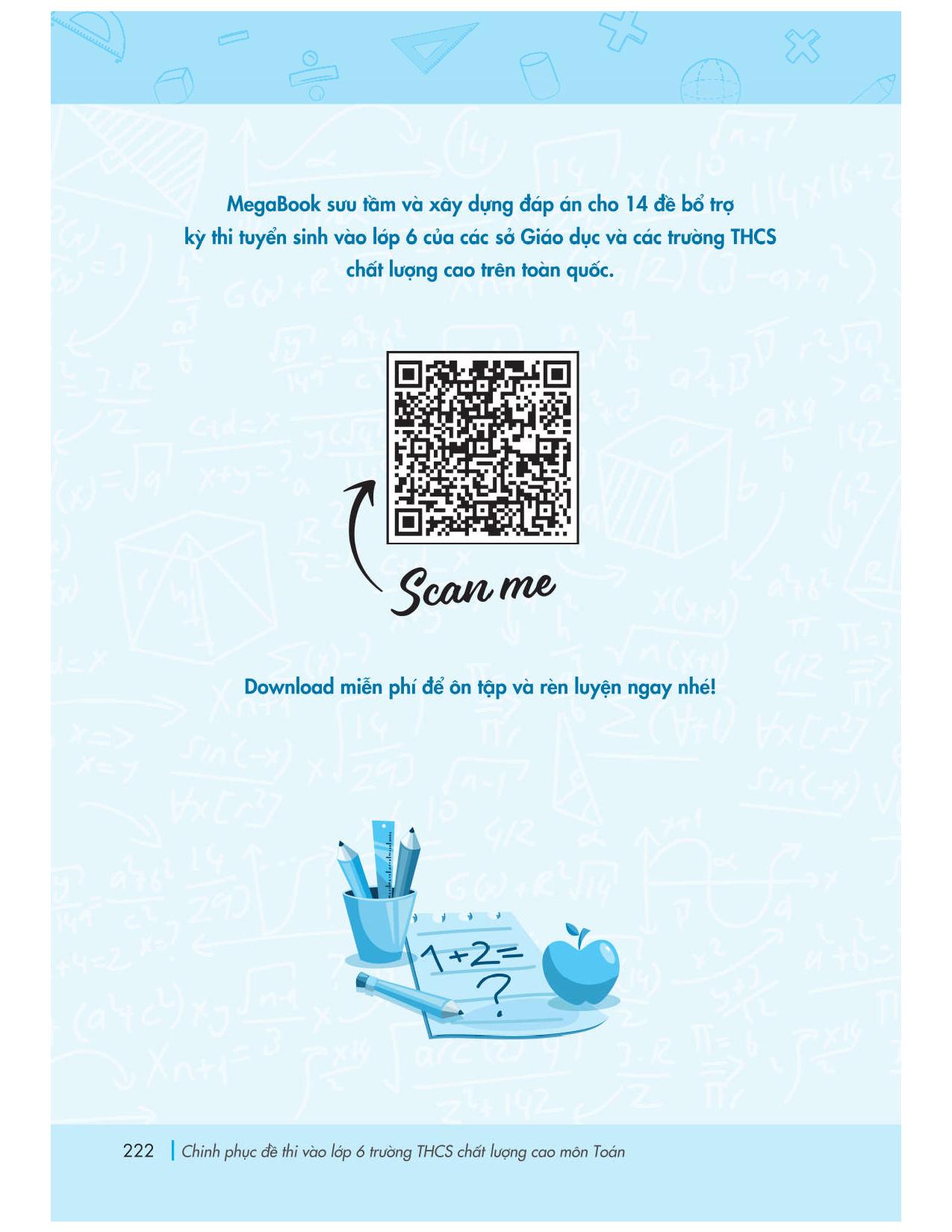 chinh phục đề thi vào lớp 6 trường thcs chất lượng cao môn toán