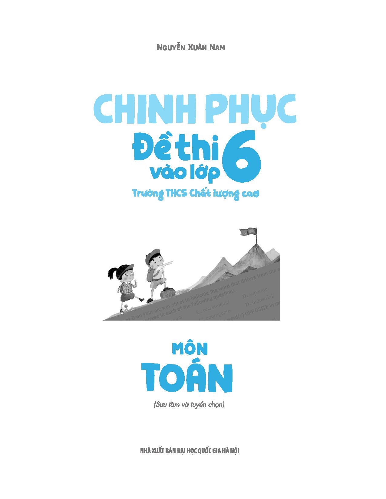 chinh phục đề thi vào lớp 6 trường thcs chất lượng cao môn toán