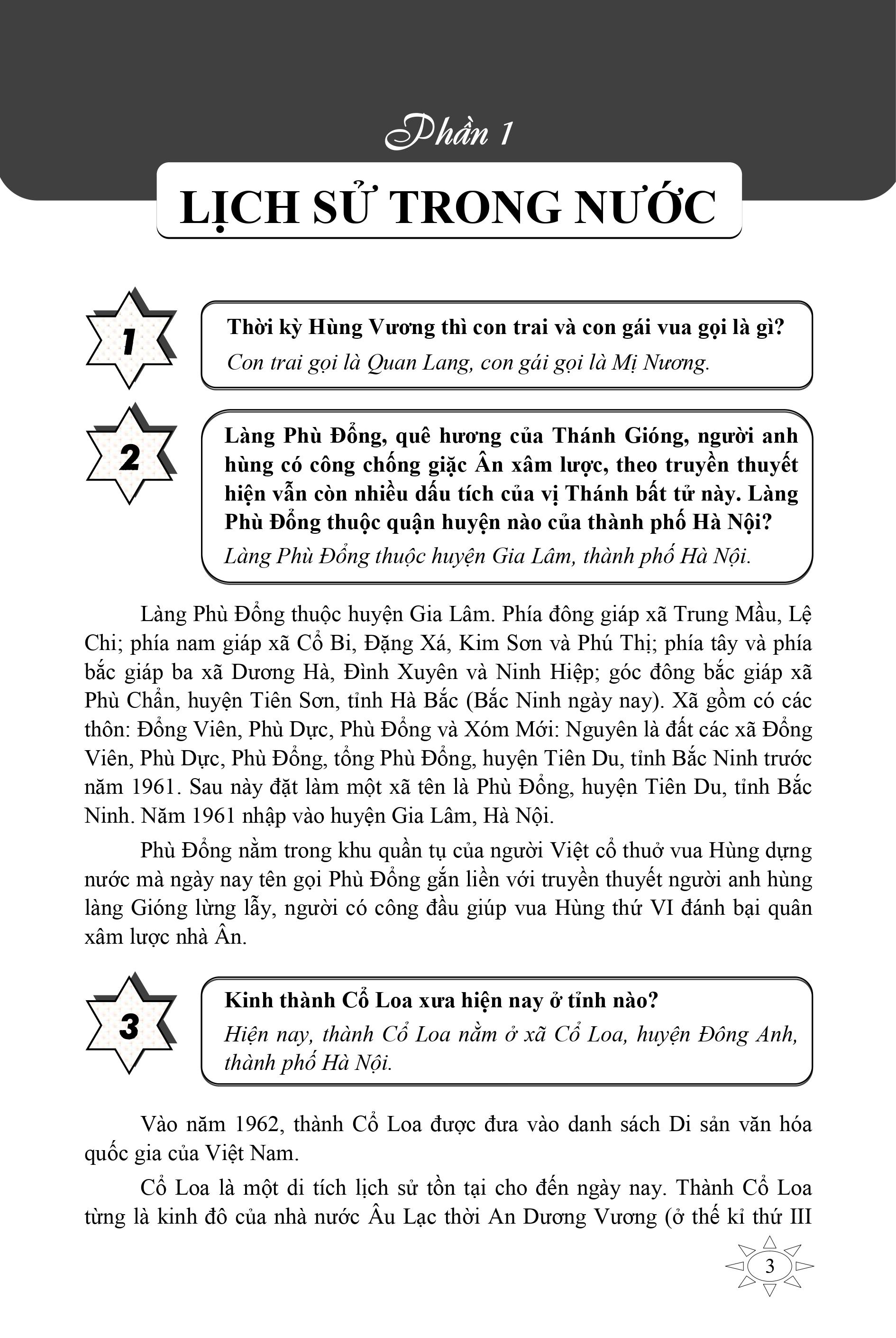 chinh phục đỉnh olympia ngân hàng câu hỏi có đáp án và giải thích lịch sử