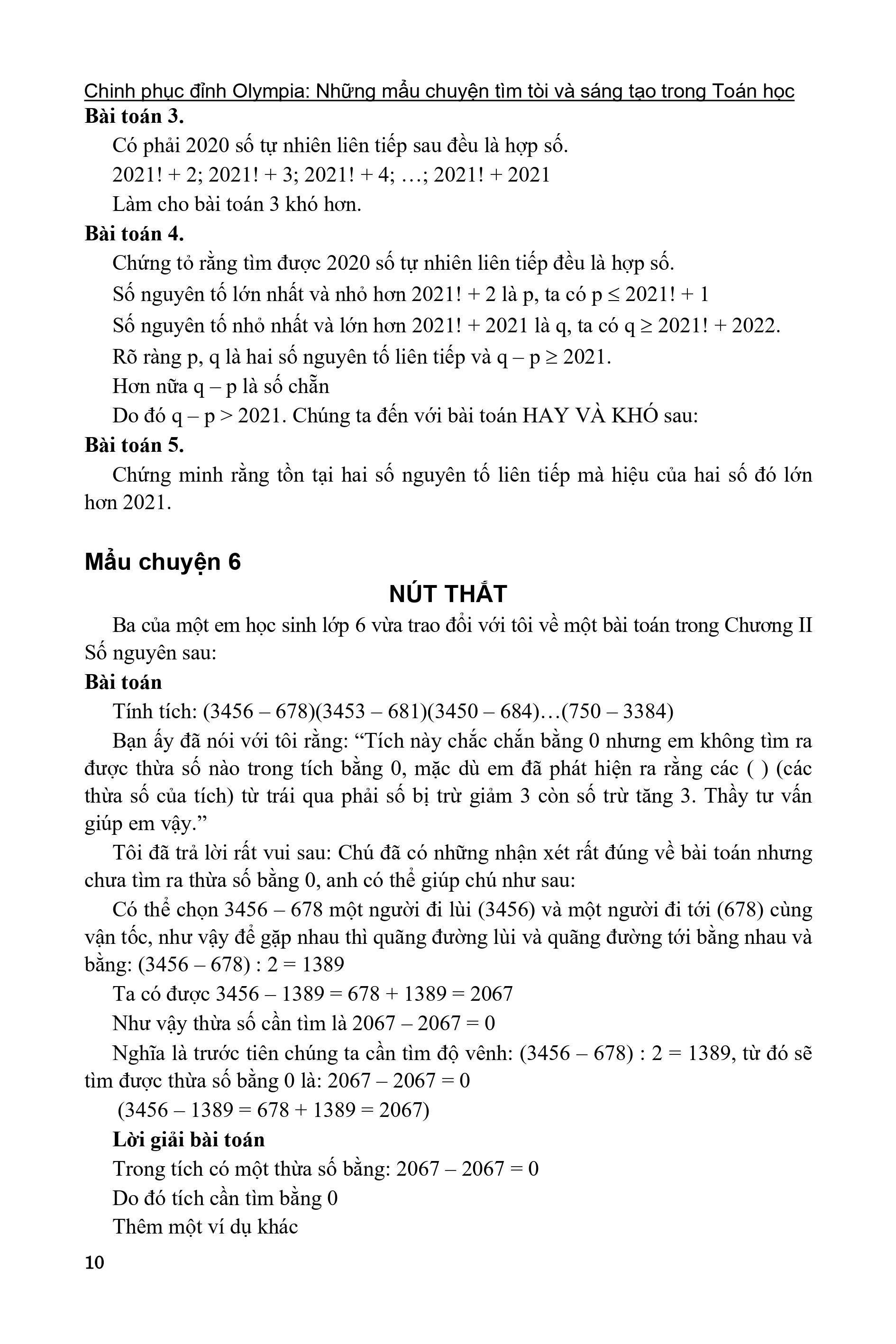 chinh phục đỉnh olympia những mẩu chuyện tìm tòi và sáng tạo trong toán học