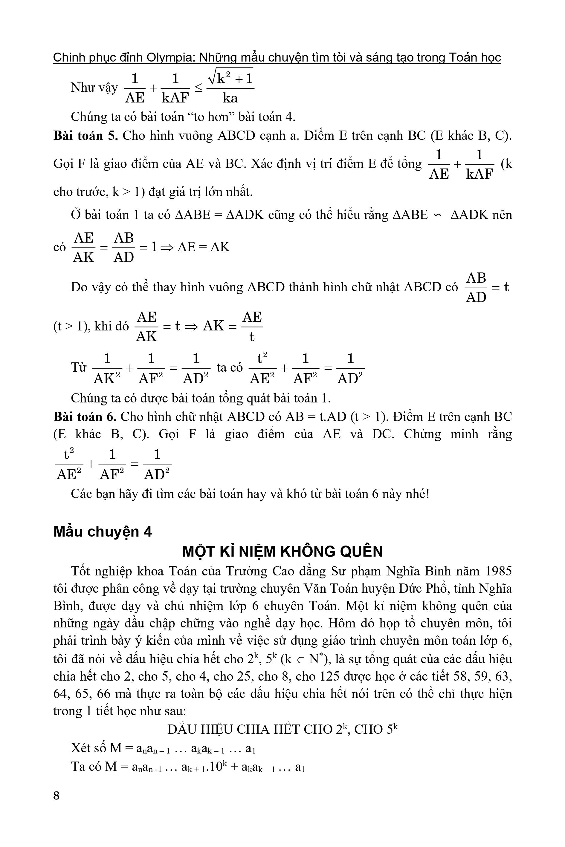 chinh phục đỉnh olympia những mẩu chuyện tìm tòi và sáng tạo trong toán học
