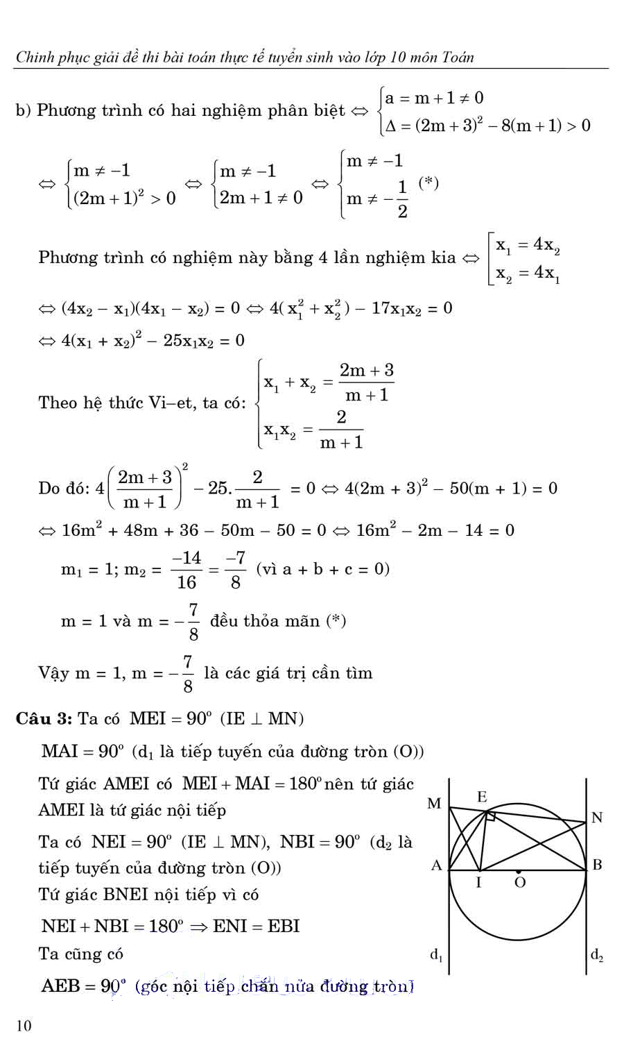 chinh phục giải đề thi bài toán thực tế tuyển sinh vào lớp 10 môn toán
