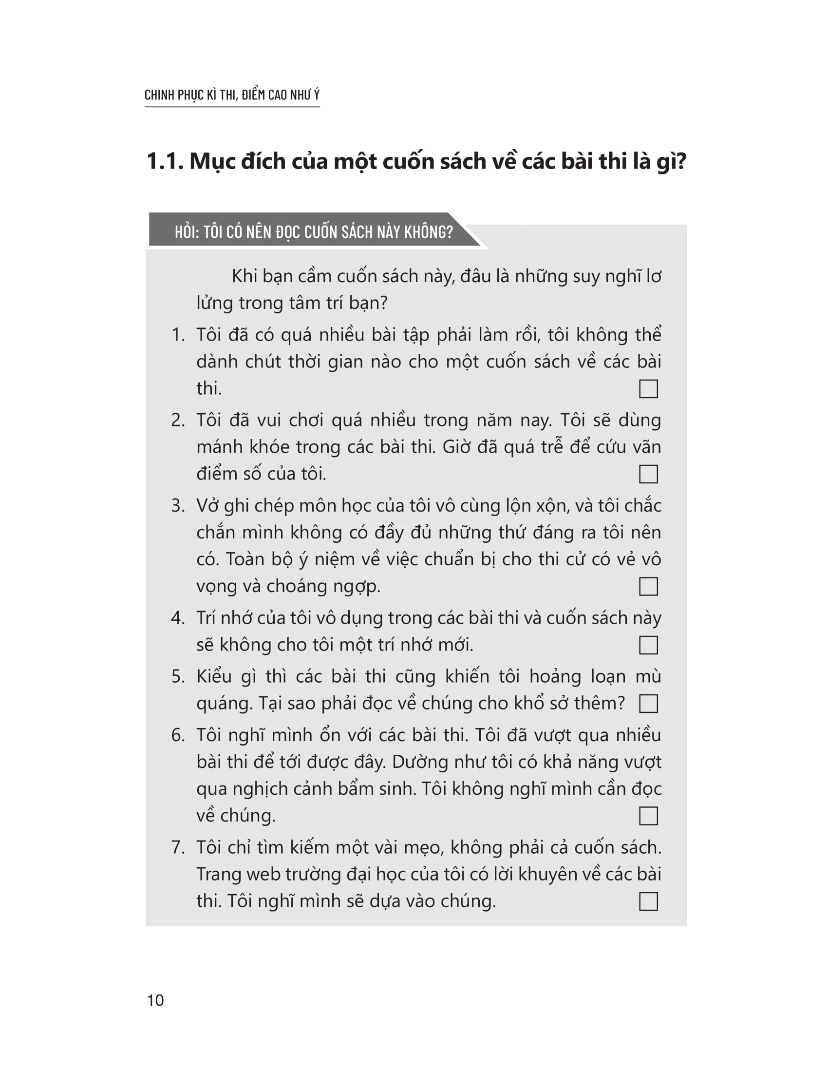 chinh phục kì thi - điểm cao như ý