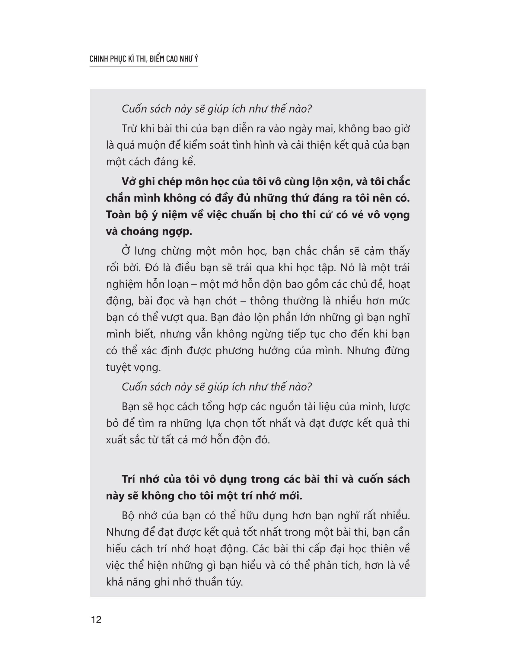 chinh phục kì thi - điểm cao như ý