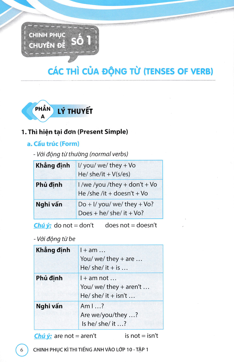 chinh phục kỳ thi tiếng anh vào lớp 10 - tập 1