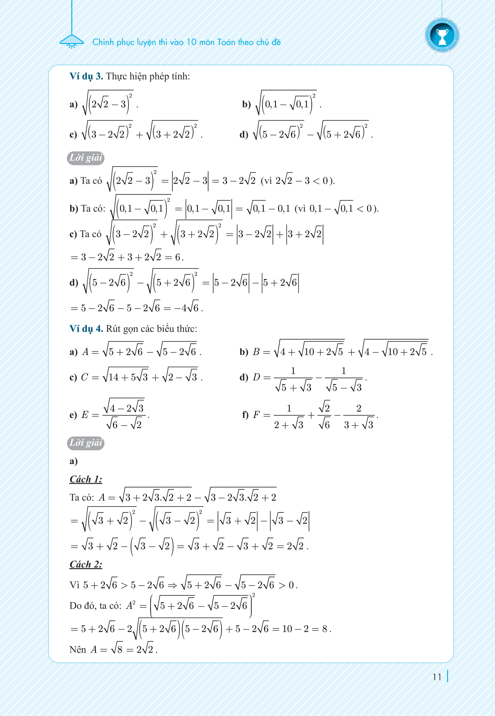 chinh phục luyện thi vào lớp 10 môn toán theo chủ đề