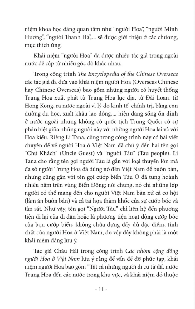 chính sách của các vương triều việt nam đối với người hoa