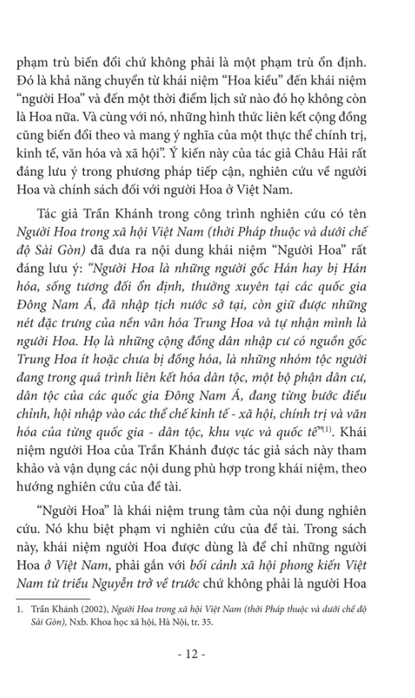 chính sách của các vương triều việt nam đối với người hoa