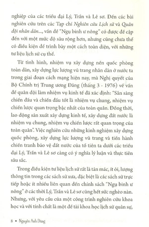 chính sách ngụ binh ư nông các thời: lý - trần - lê sơ (thế kỷ xi - xv)