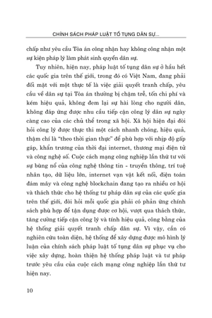 chính sách pháp luật tố tụng dân sự đáp ứng yêu cầu của cuộc cách mạng công nghiệp lần thứ tư ở việt nam
