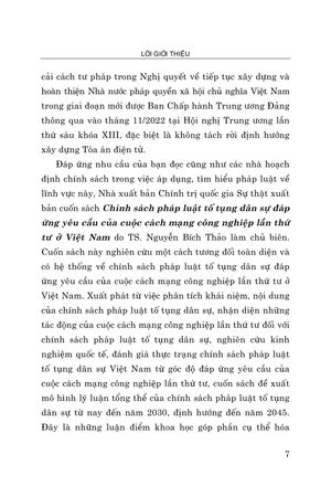 chính sách pháp luật tố tụng dân sự đáp ứng yêu cầu của cuộc cách mạng công nghiệp lần thứ tư ở việt nam