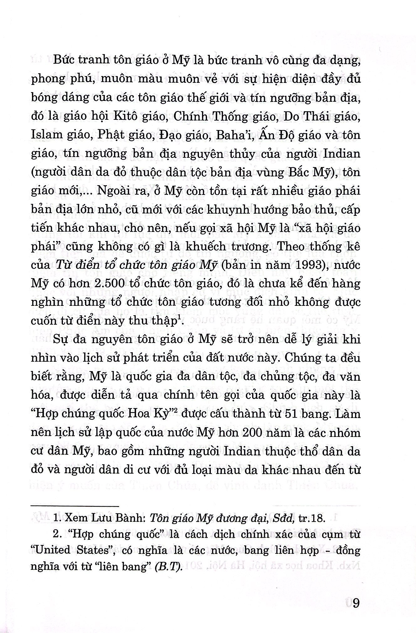 chính sách tôn giáo của mỹ và góc nhìn tham chiếu với việt nam