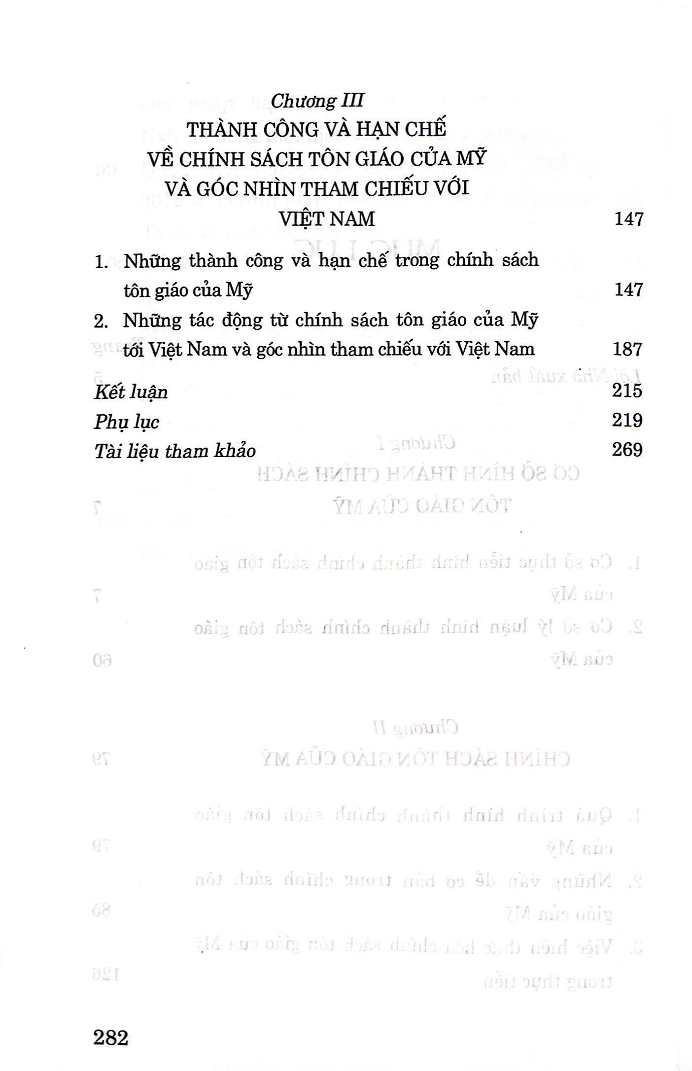 chính sách tôn giáo của mỹ và góc nhìn tham chiếu với việt nam
