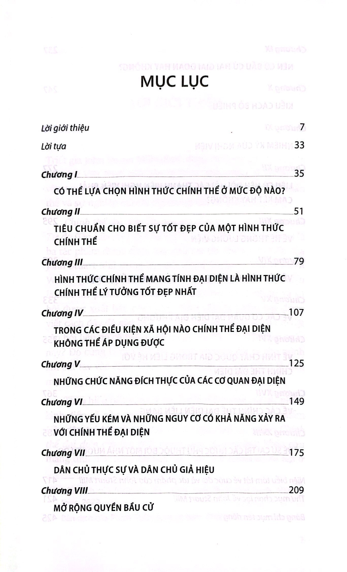 chính thể đại diện - representative government