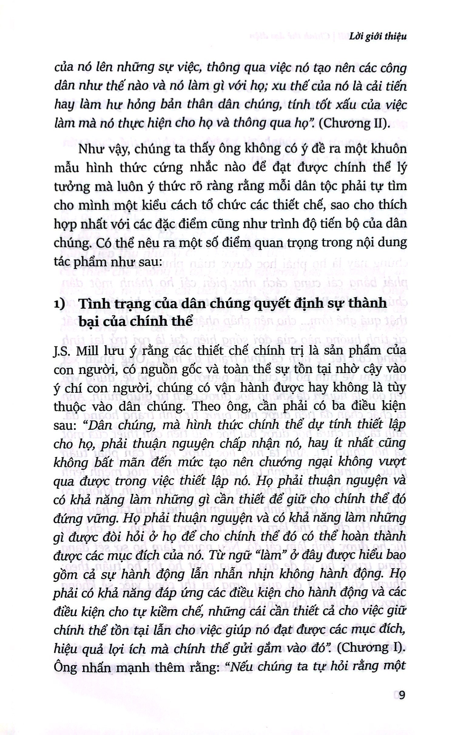 chính thể đại diện - representative government