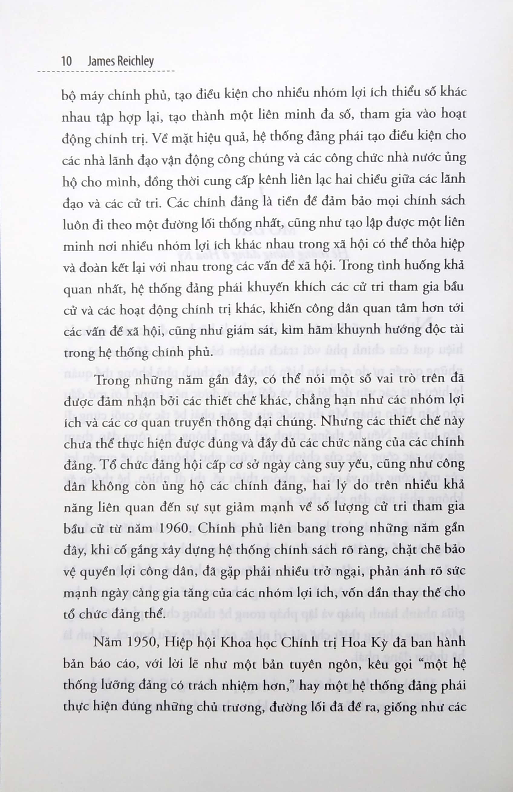 chính trường hoa kỳ: lịch sử đảng phái