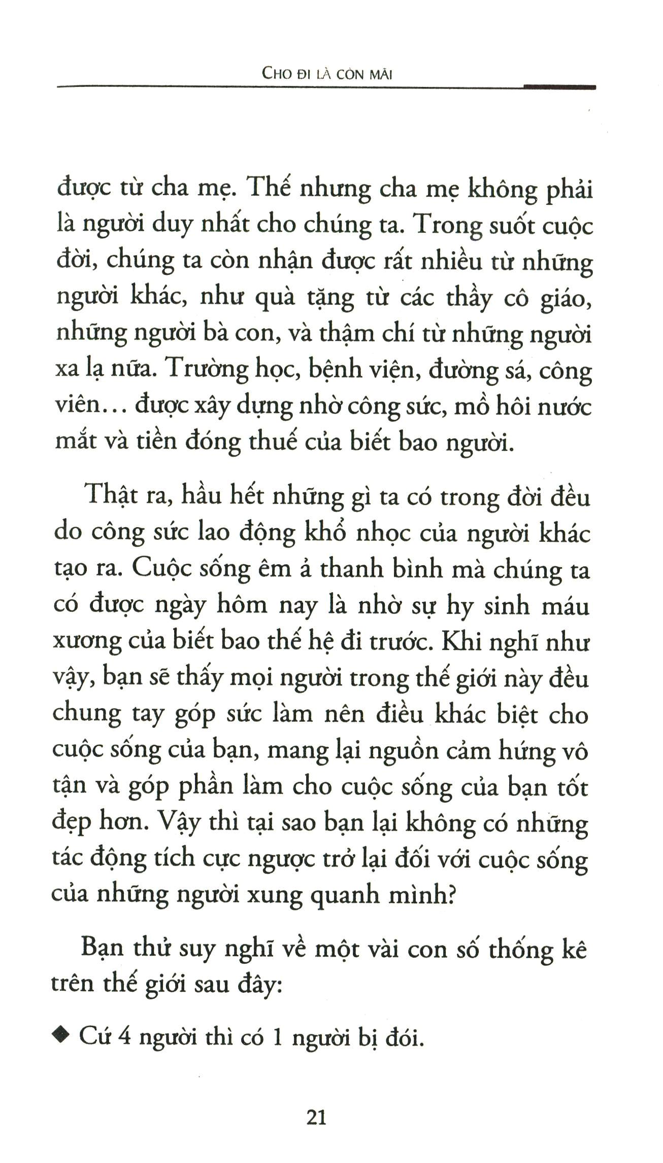 cho đi là còn mãi (tái bản 2020)