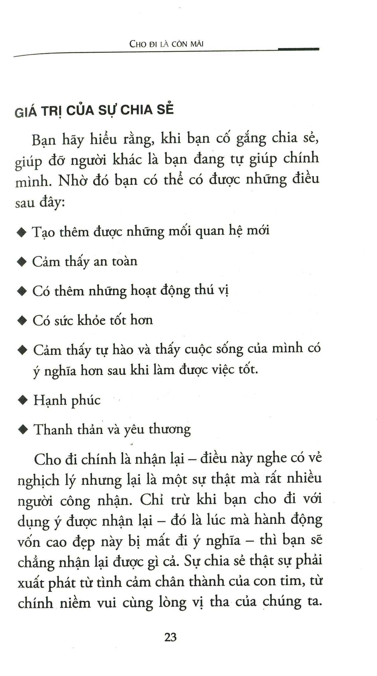 cho đi là còn mãi (tái bản 2020)