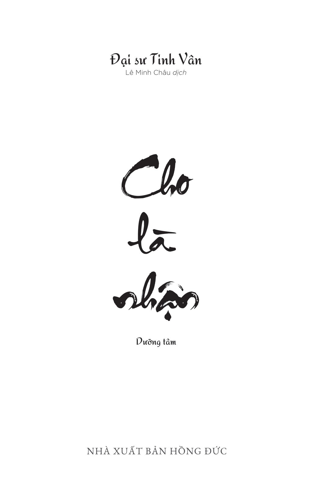 cho là nhận - dưỡng tâm