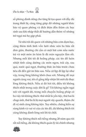 cho là nhận - tu thân