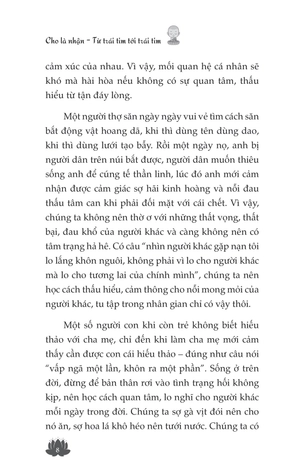 cho là nhận - từ trái tim tới trái tim