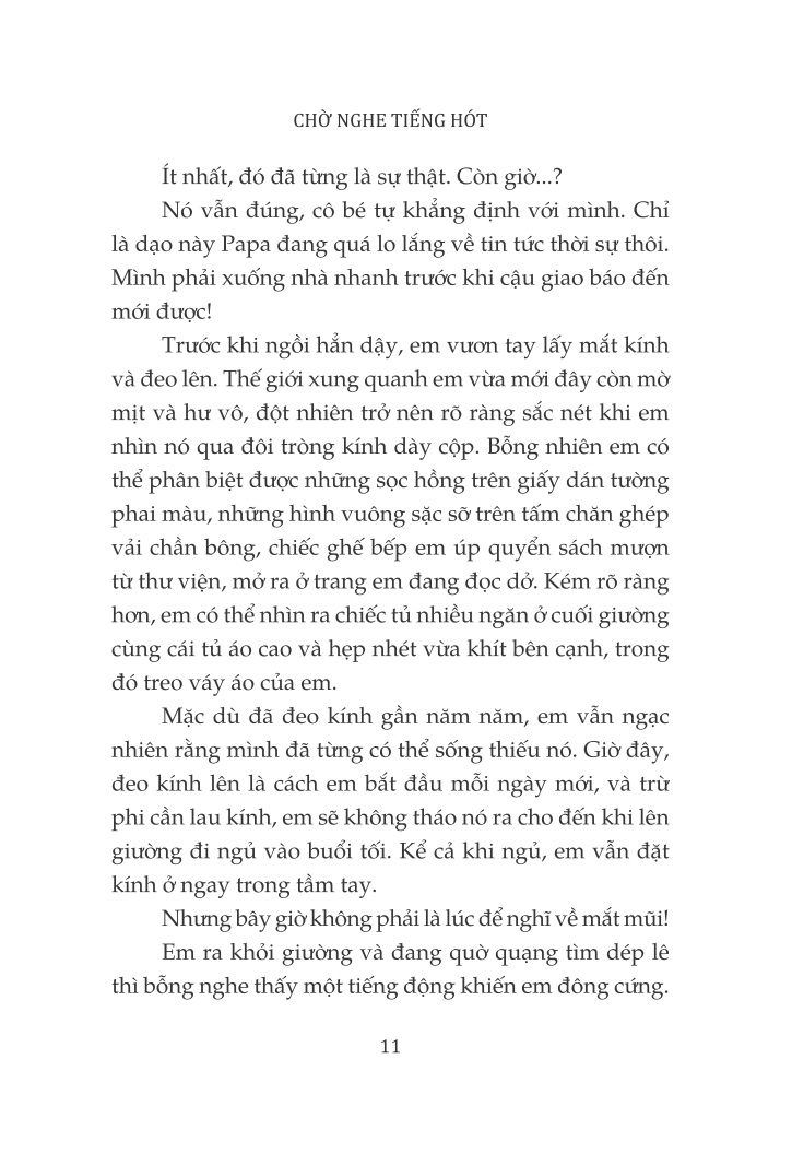 chờ nghe tiếng hót