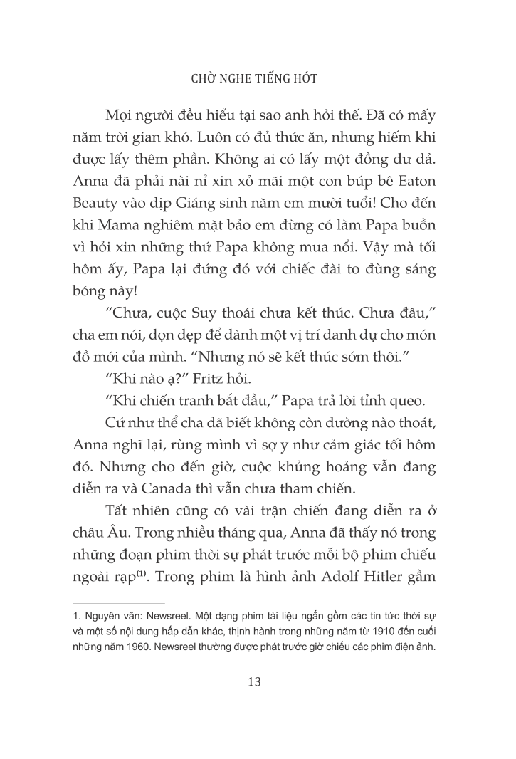 chờ nghe tiếng hót