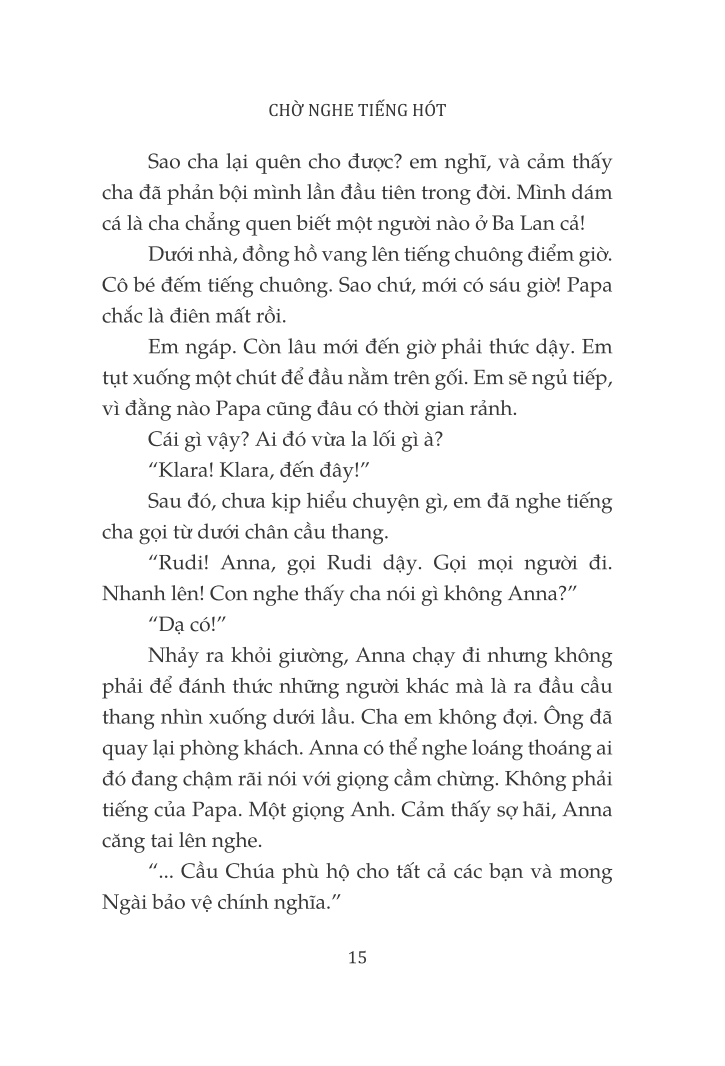 chờ nghe tiếng hót