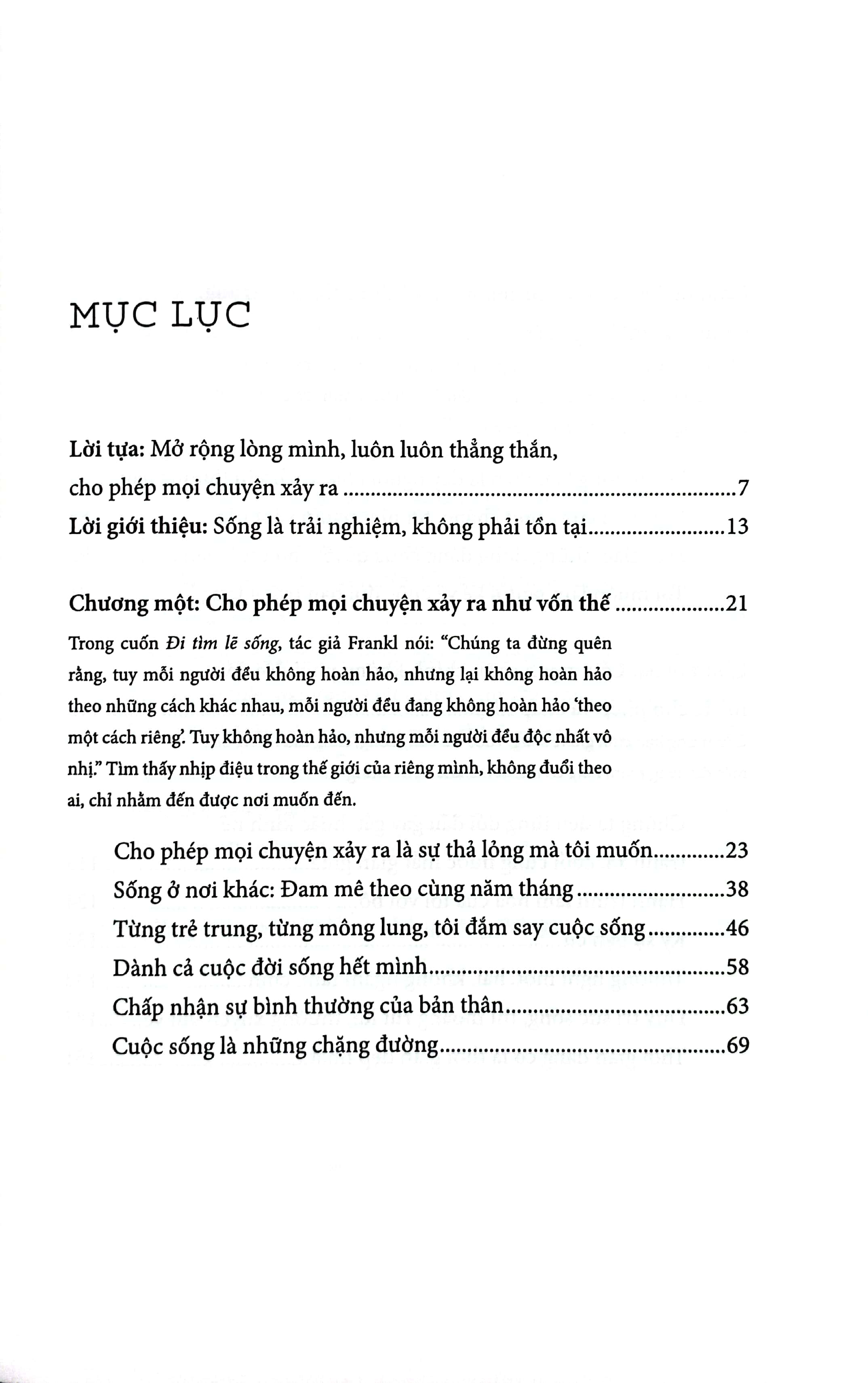 cho phép mọi chuyện xảy ra