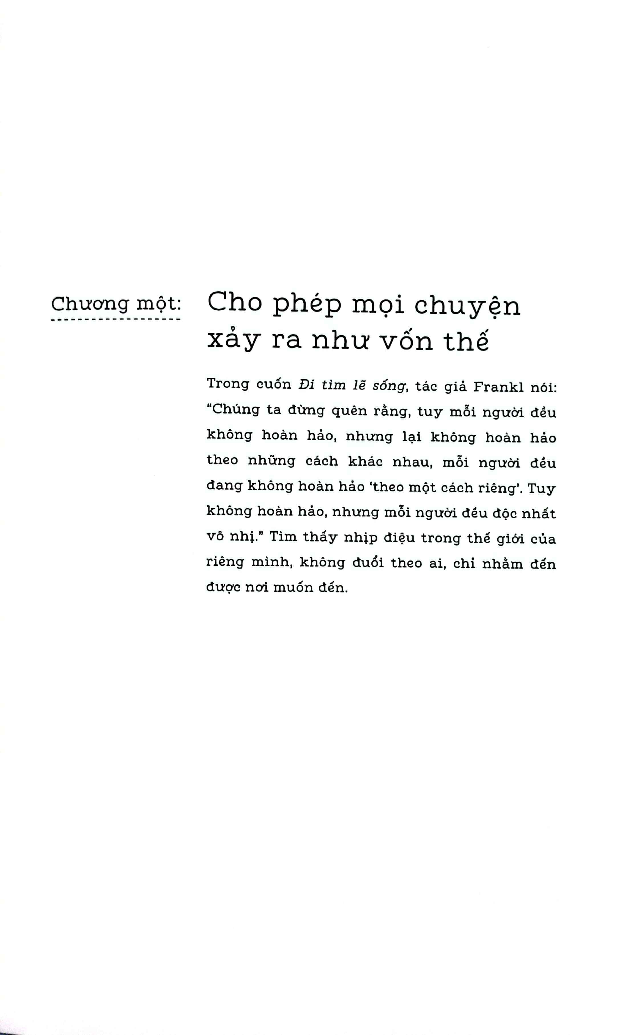 cho phép mọi chuyện xảy ra