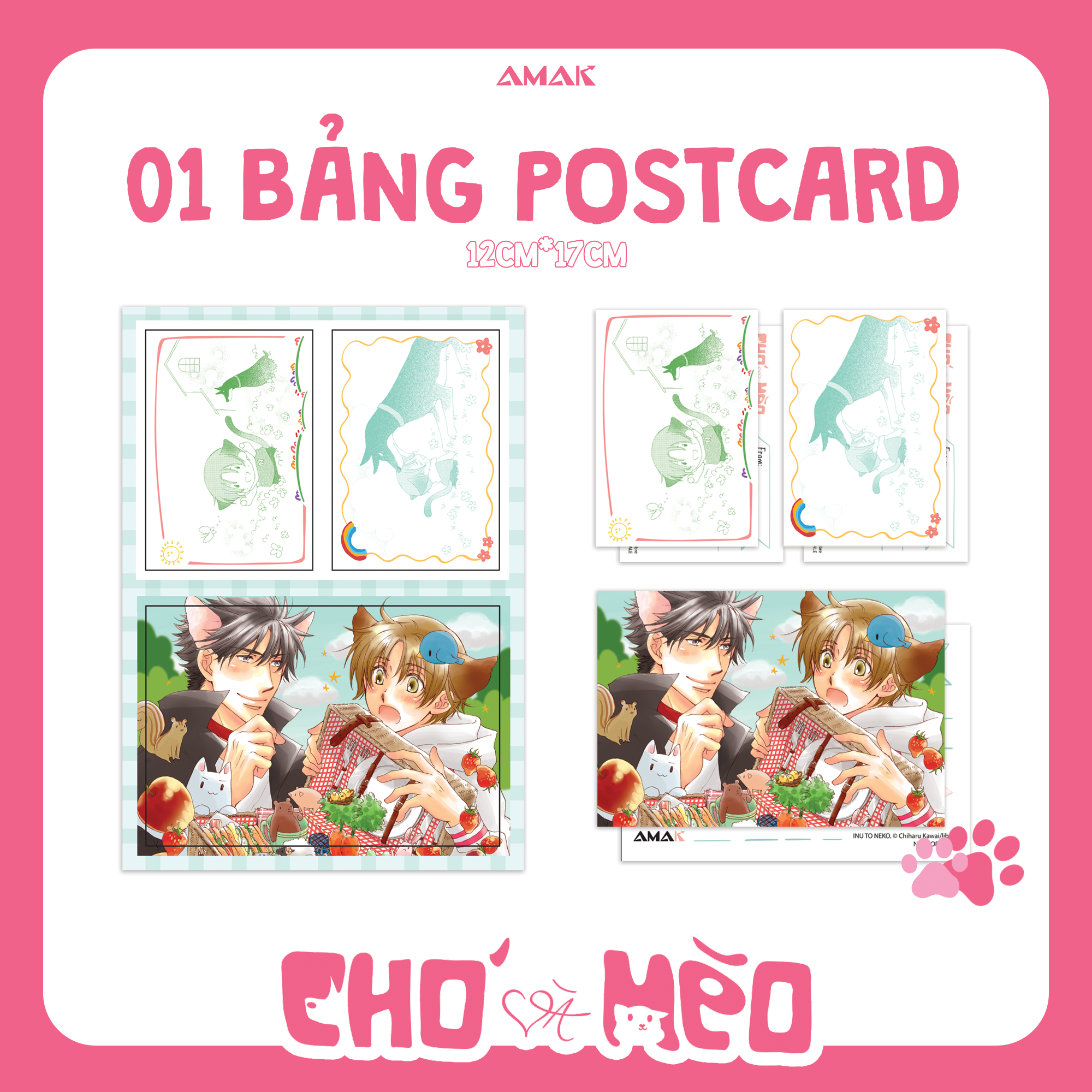 chó và mèo - tặng kèm card pvc + bảng postcard hai mặt