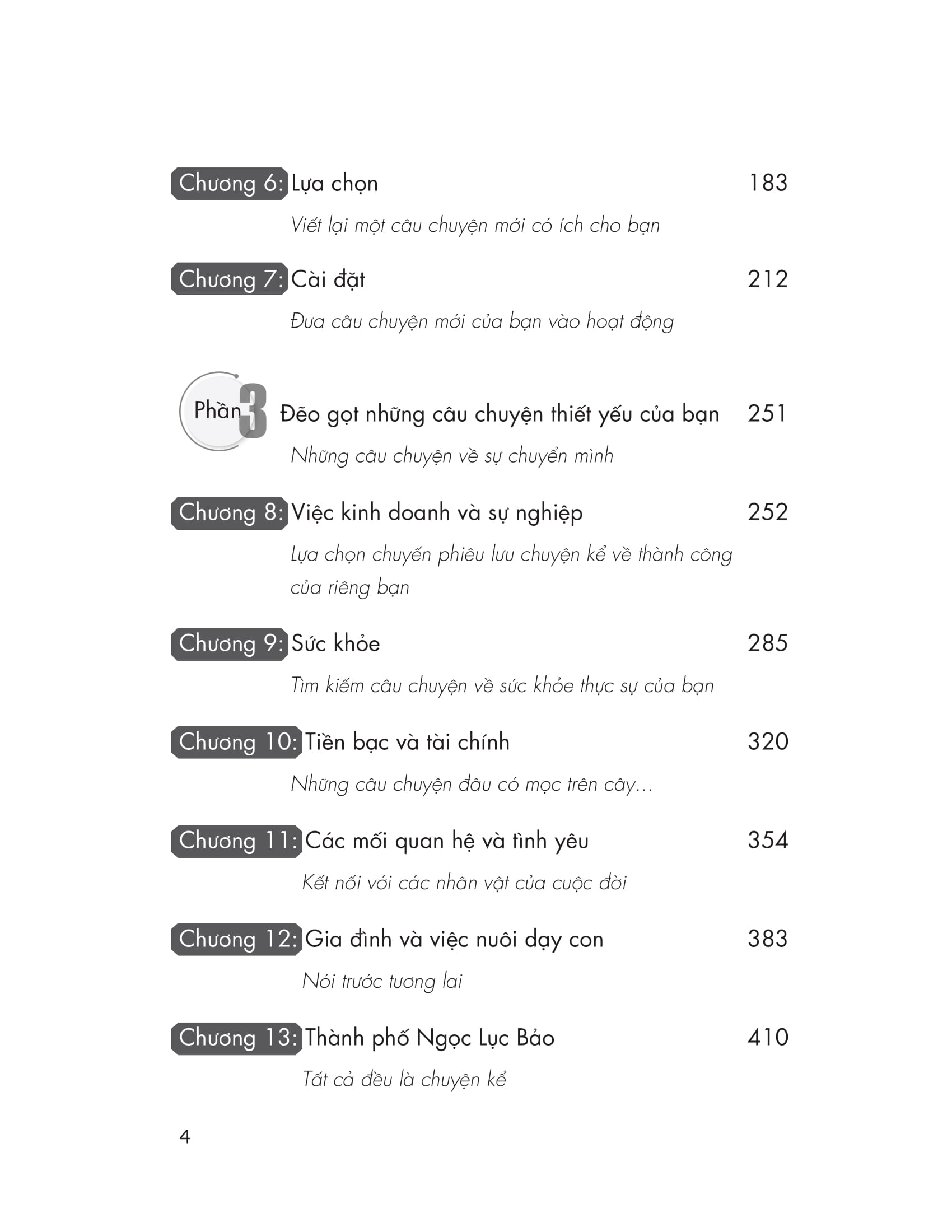 chọn câu chuyện của bạn thay đổi cuộc đời bạn