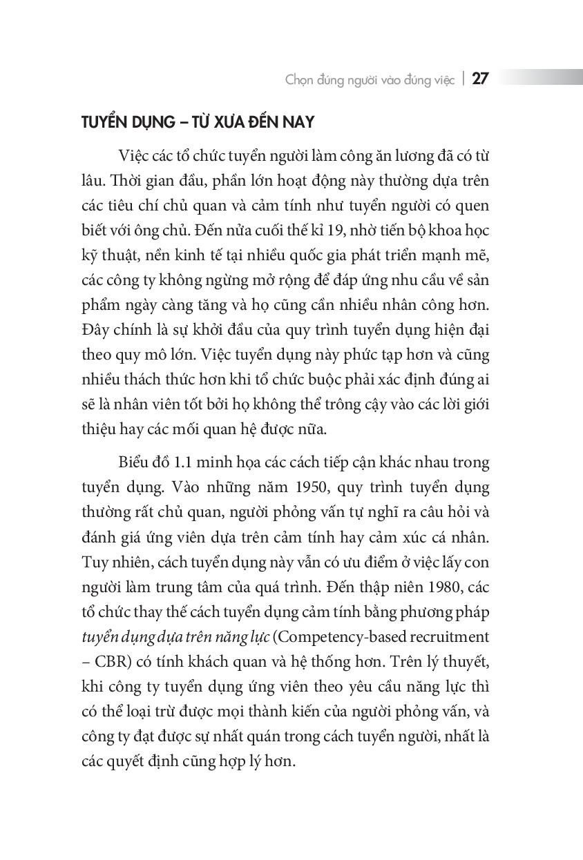 chọn đúng người vào đúng việc