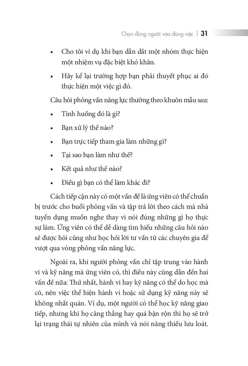 chọn đúng người vào đúng việc