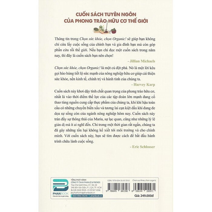 chọn sức khỏe, chọn organic ! - organic manifesto