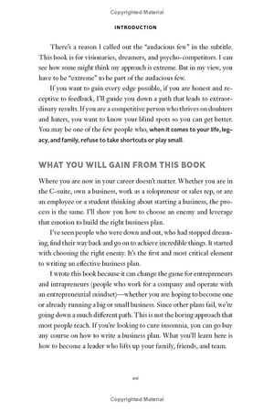 choose your enemies wisely - business planning for the audacious few