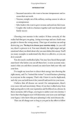 choose your enemies wisely - business planning for the audacious few