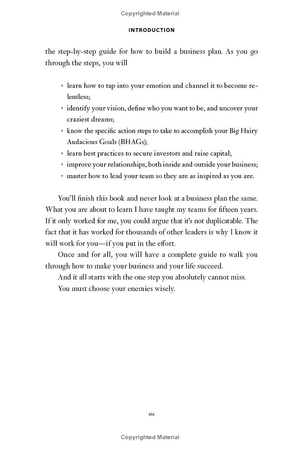 choose your enemies wisely - business planning for the audacious few